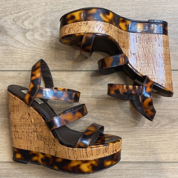 LRL | Teressa | Tortoise Cork Wedge‎ Sandals - Picture 3 of 13